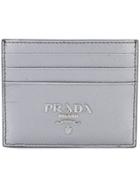 Prada Saffiano Logo Cardholder - Metallic