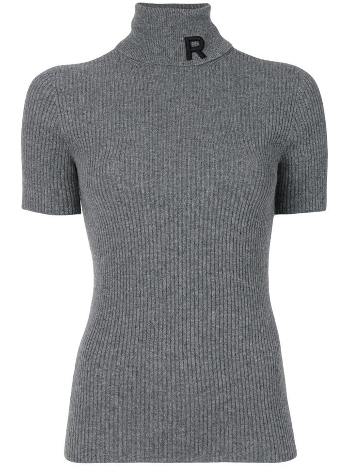 Rochas - R Roll Neck Top - Women - Cashmere - 40, Grey, Cashmere