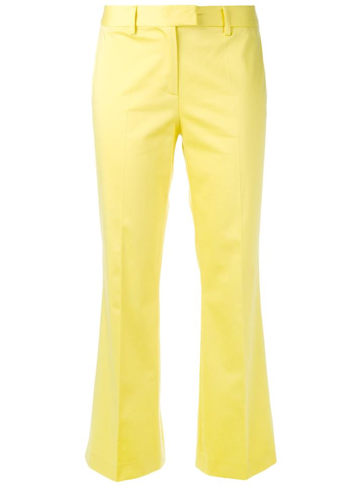 Boutique Moschino Kick Flare Tailored Trousers - Yellow & Orange