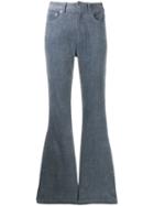 Neul Flared Corduroy Trousers - Blue