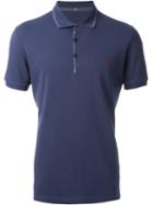 Fay Embroidered Logo Polo Shirt, Men's, Size: Xxl, Blue, Cotton/spandex/elastane