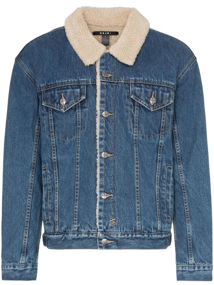 Ksubi Oh G Jacket Borg Old Skool Denim Jacket - Blue