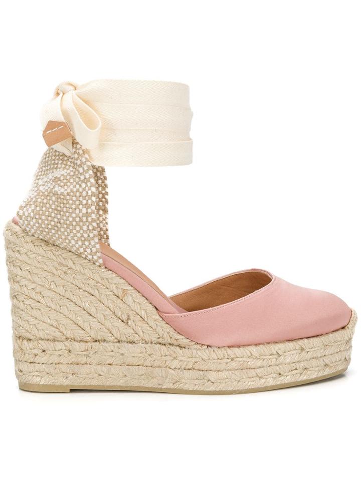 Castañer Carinah Wedge Espadrilles - Pink