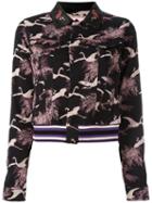 Giamba - Cropped Jacquard Jacket - Women - Cotton/polyamide/spandex/elastane/polyurethane - 42, Black, Cotton/polyamide/spandex/elastane/polyurethane