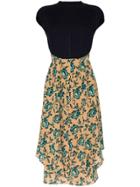 Chloé Floral Print Mid-length Dress - Blue