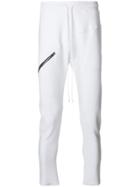 Lost & Found Rooms Zipped Pocket Skinny Sweatpants - White