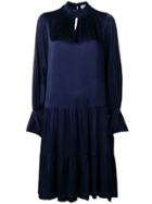 Closed Tiered Rio Dress - Blue