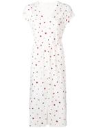 Chinti & Parker Strawberry Print Long Dress - White