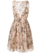 No21 Floral Print Dress - Neutrals