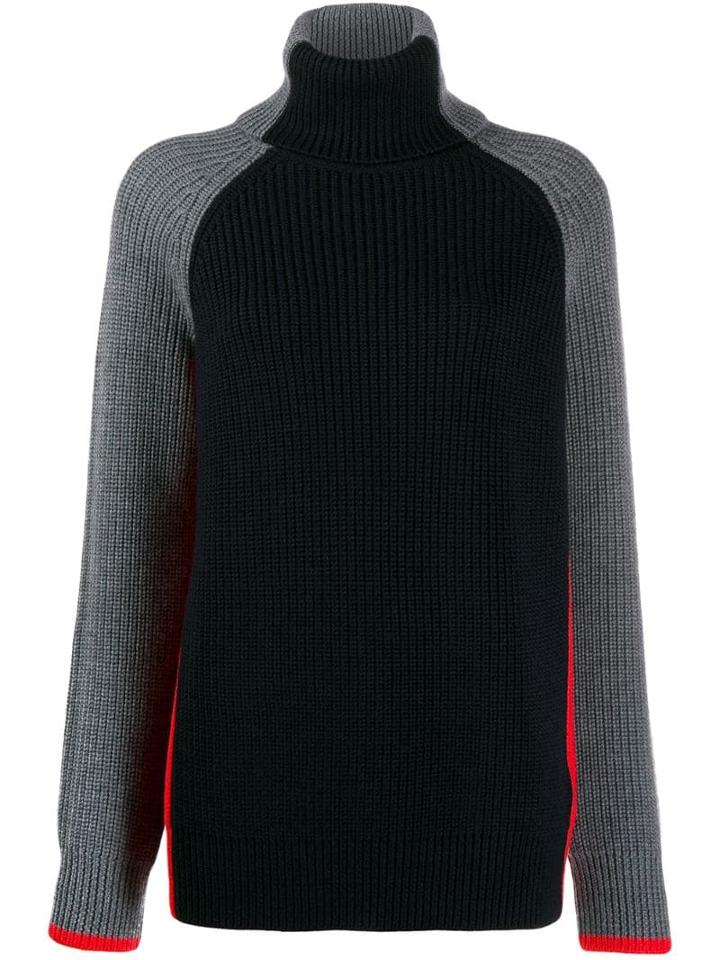 Victoria Victoria Beckham Panelled Colour Block Sweater - Black