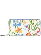 Tory Burch Robinson Floral Zip Continental Wallet - Multicolour