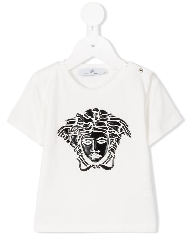 Young Versace - Medusa T-shirt - Kids - Cotton/spandex/elastane - 36 Mth, Toddler Boy's, White