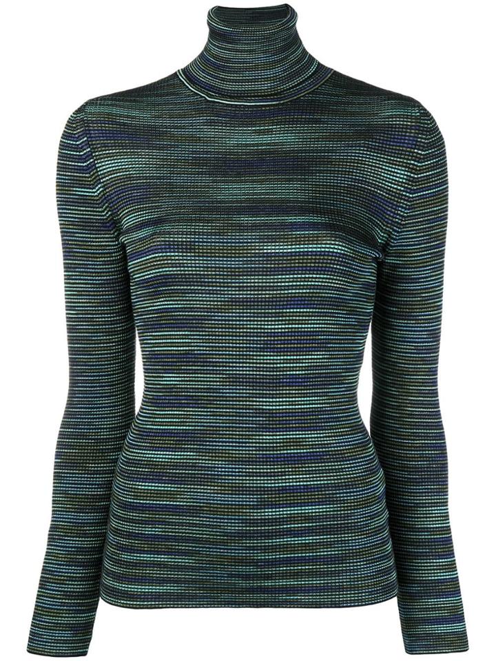 M Missoni Turtle Neck Jumper - Blue