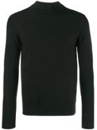 Sandro Paris Ribbed Collar Jumper - Black