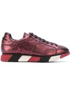 Paloma Barceló Metallic Runner Sneakers - Red