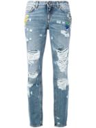 Dolce & Gabbana Distressed Boyfriend Jeans - Blue