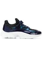 Kenzo Patent Panel Sneakers - Blue
