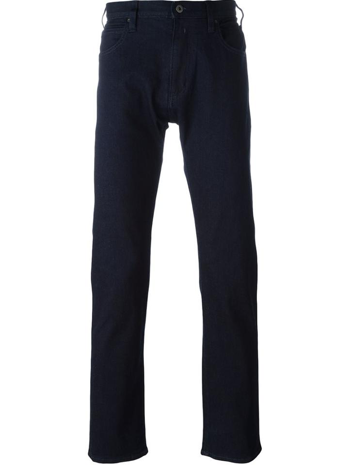 Armani Jeans Slim Fit Jeans, Men's, Size: 36/32, Blue, Cotton/spandex/elastane