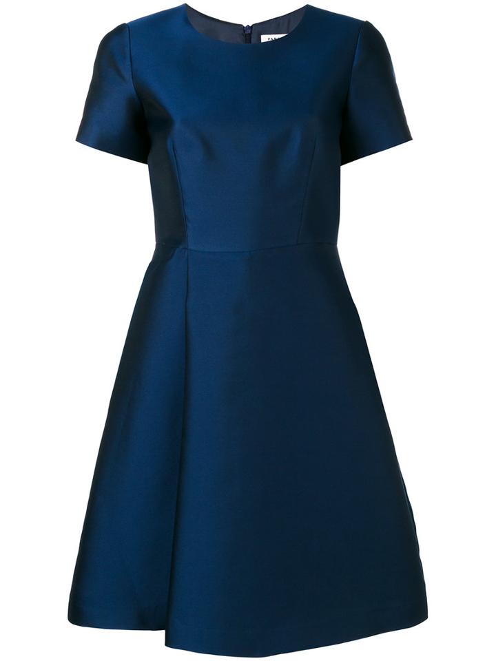 P.a.r.o.s.h. Picabia Duchess Dress, Women's, Size: Large, Blue, Polyester/silk/acetate/viscose