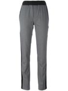 A.f.vandevorst Contrast Stripe Trousers, Women's, Size: 34, Grey, Cotton/polyester