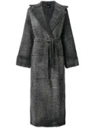Avant Toi Belted Robe - Grey