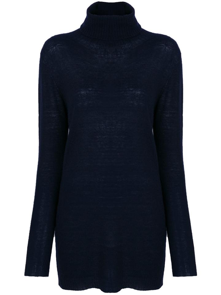 Woolrich Turtleneck Jumper - Blue