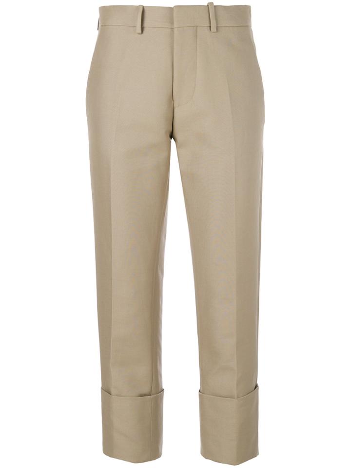 Marni Cropped Chino Trousers - Nude & Neutrals