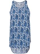 Derek Lam 10 Crosby Asymmetric Paisley Tank