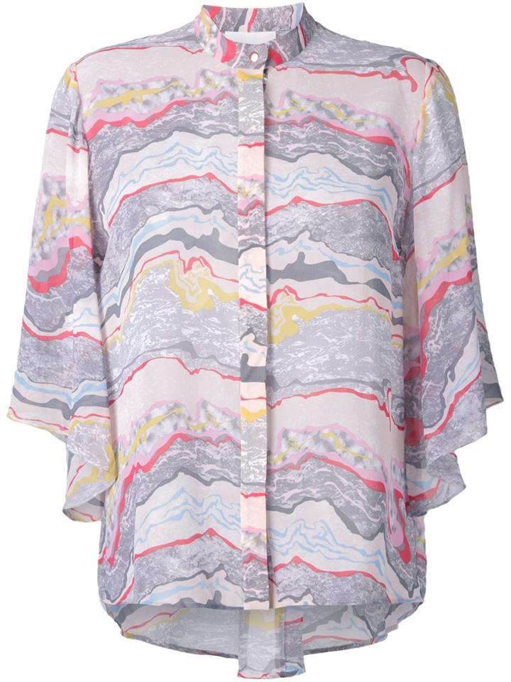 Ginger (red) & Smart 'alaskan Rivers' Blouse, Women's, Size: 10, Silk Crepe