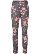 Zimmermann Floral Straight Leg Trousers - Grey