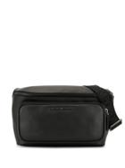 Emporio Armani Logo Plaque Belt Bag - Black