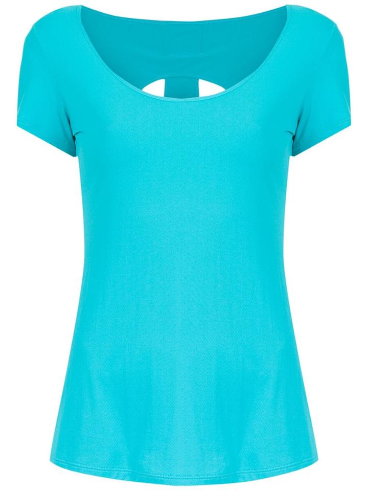 Track & Field Cut Out Details T-shirt - Blue