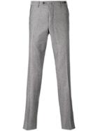 Pt01 Textured Straight Leg Trousers - Grey