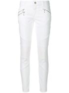 Just Cavalli Casual Biker Jeans - White