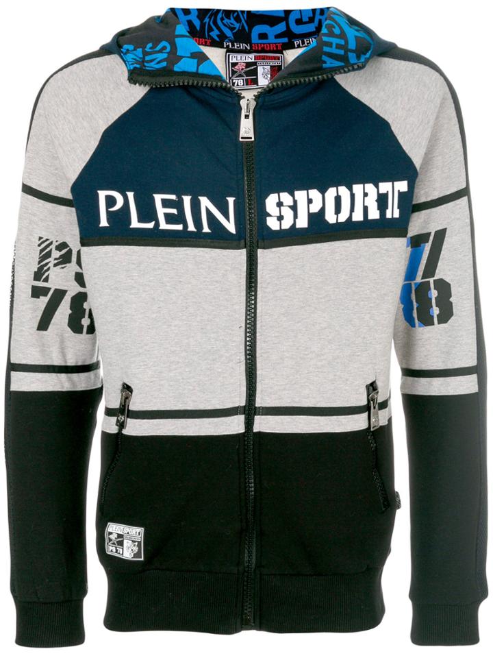 Plein Sport Aw Zipped Hoodie - Blue