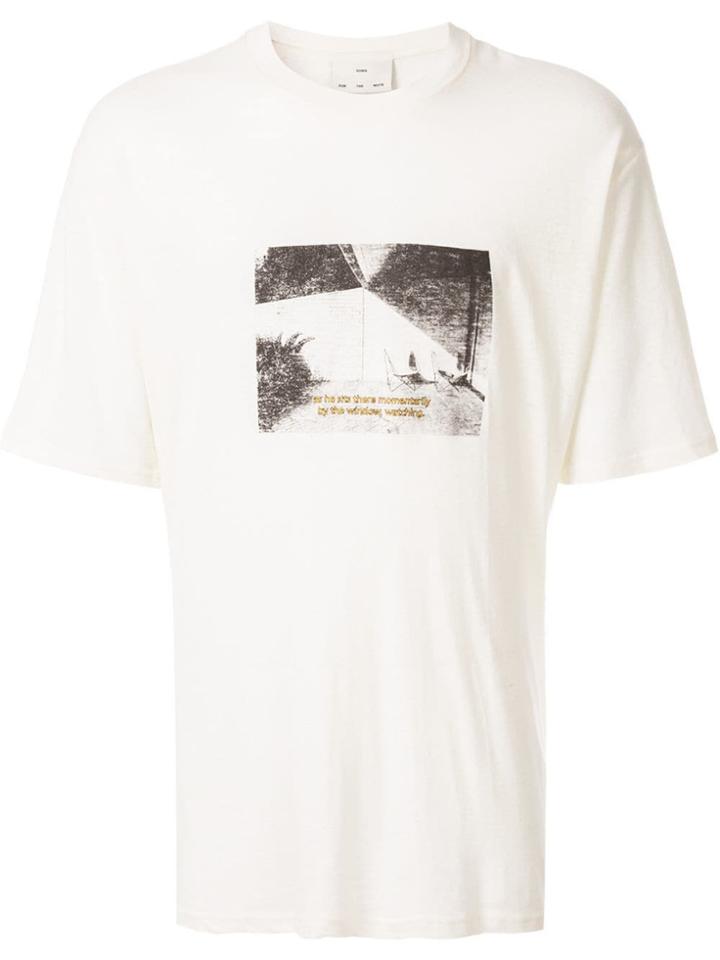 Song For The Mute Oversized Photo Print T-shirt - White