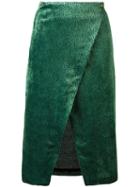 Roseanna - Devoré Wrap Skirt - Women - Silk/viscose - 36, Women's, Green, Silk/viscose