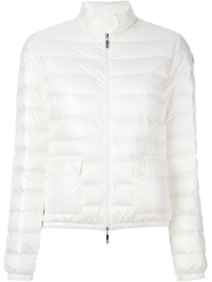 Moncler 'lans' Padded Jacket, Women's, Size: 2, White, Polyamide/feather Down