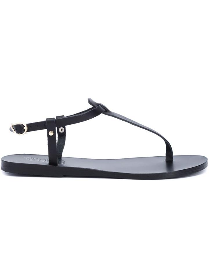 Ancient Greek Sandals Lito Sandals, Women's, Size: 37, Black, Leather