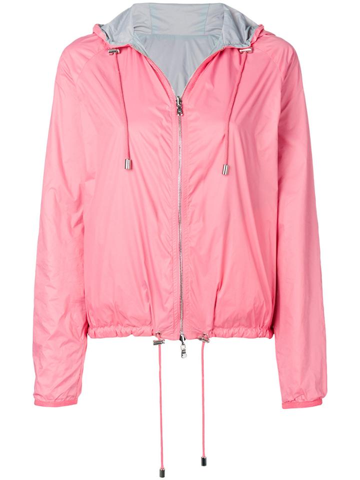 Emporio Armani Hooded Lightweight Jacket - Pink & Purple