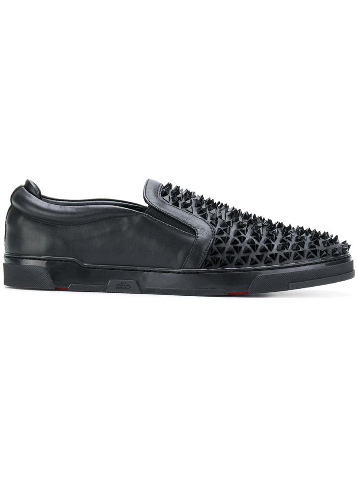 Royaums Studded Low Top Sneakers - Black