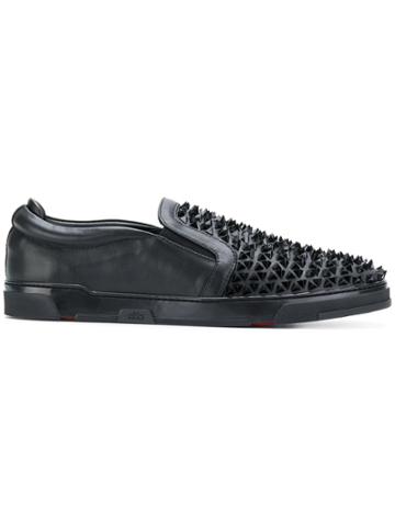 Royaums Studded Low Top Sneakers - Black