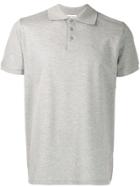 Saint Laurent Embroidered Monogram Polo Shirt - Grey