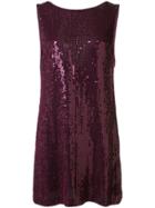 Alice+olivia Kamryn Sequinned Mini Dress - Purple