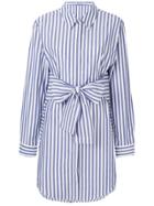 T By Alexander Wang Striped Shirt Dress - Blue