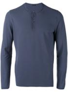 Zanone - Button Up Sweatshirt - Men - Cotton - 52, Blue, Cotton