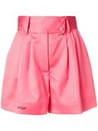 Styland High Rise Tailored Shorts - Pink & Purple