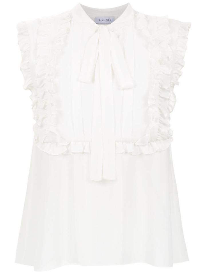 Olympiah Ruffled Bellizzi Blouse - White