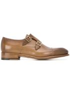 Santoni Double-buckled Monk Shoes - Brown