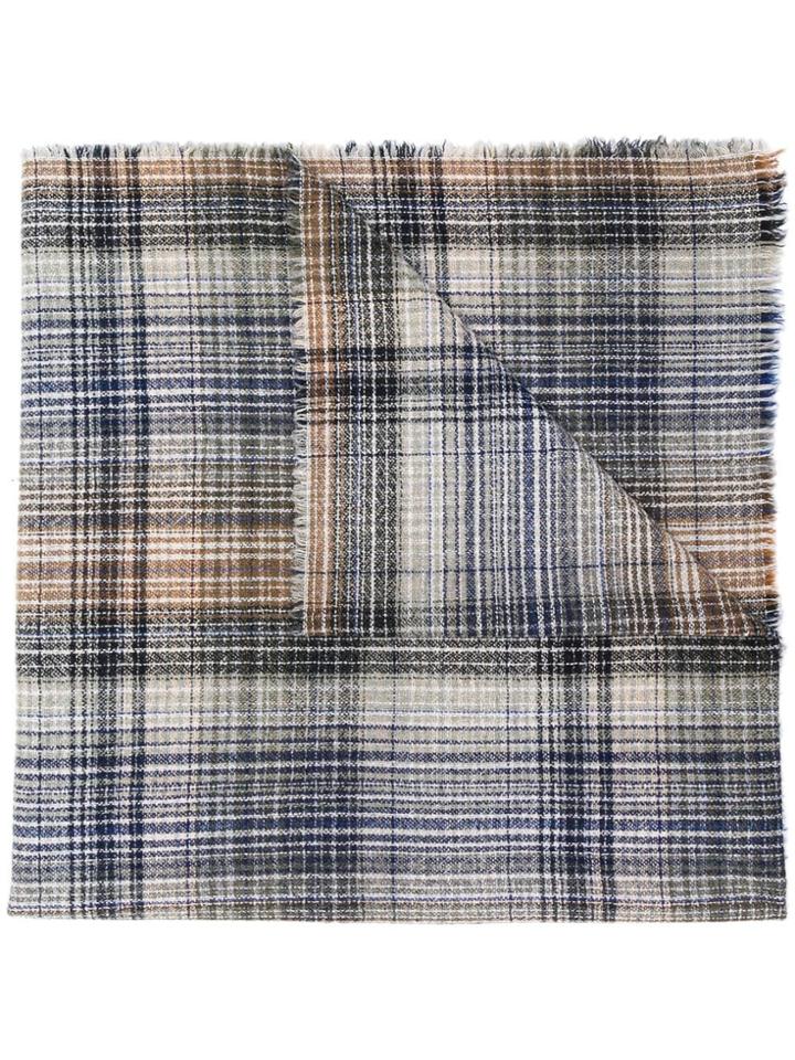 Stephan Schneider Bleach Tonal Plaid Scarf - Grey